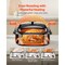 Silver Stainless Steel 24QT Electric Roaster Oven with Temperature Control
